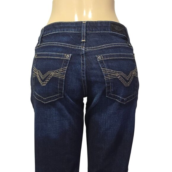 Harley Davidson Women's SZ 8 Mid-Rise Boot Cut Embellished Jeans 99176-16VW - Picture 14 of 16